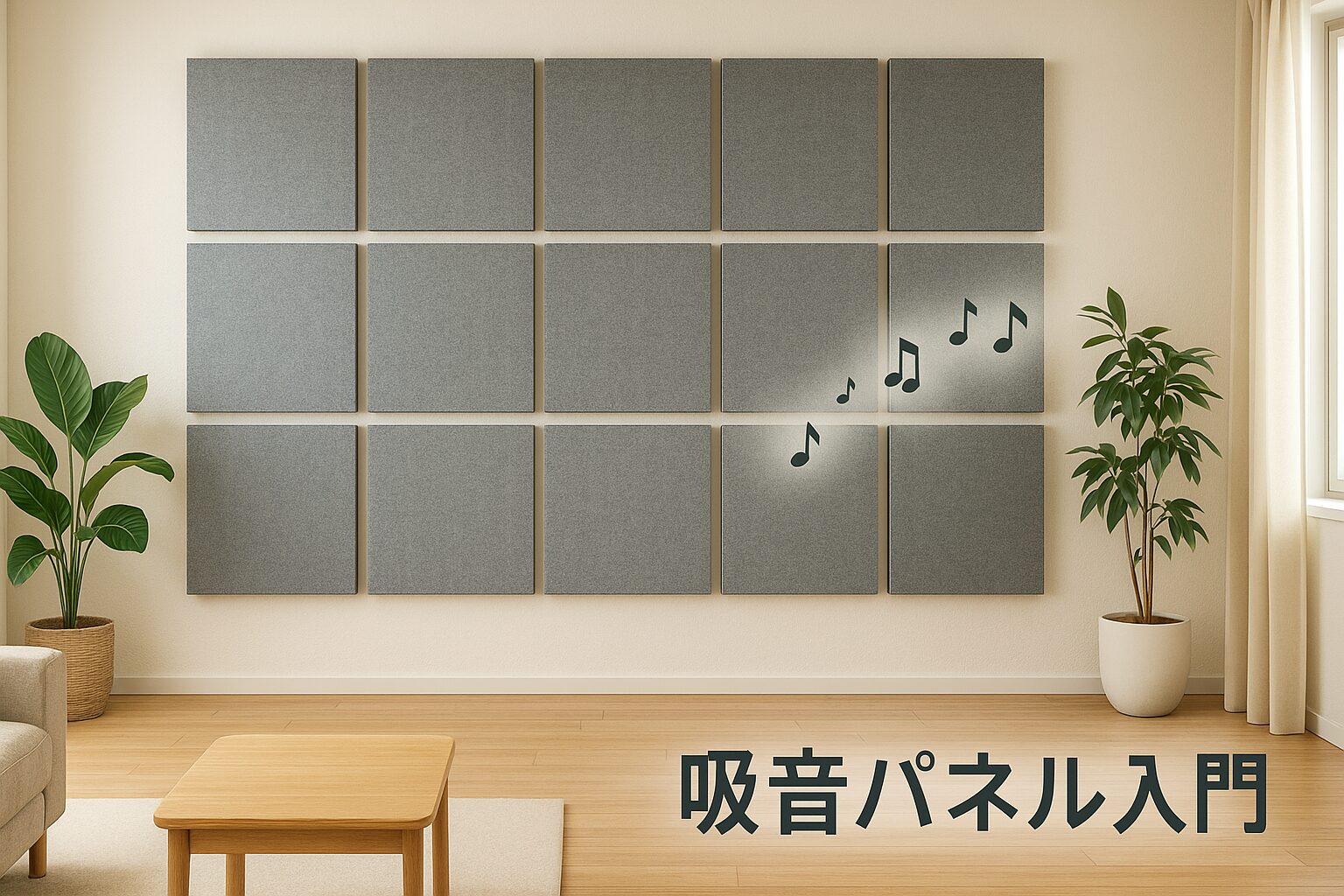 吸音パネルとは？仕組み・効果・選び方を完全解説｜部屋の響きを整える 