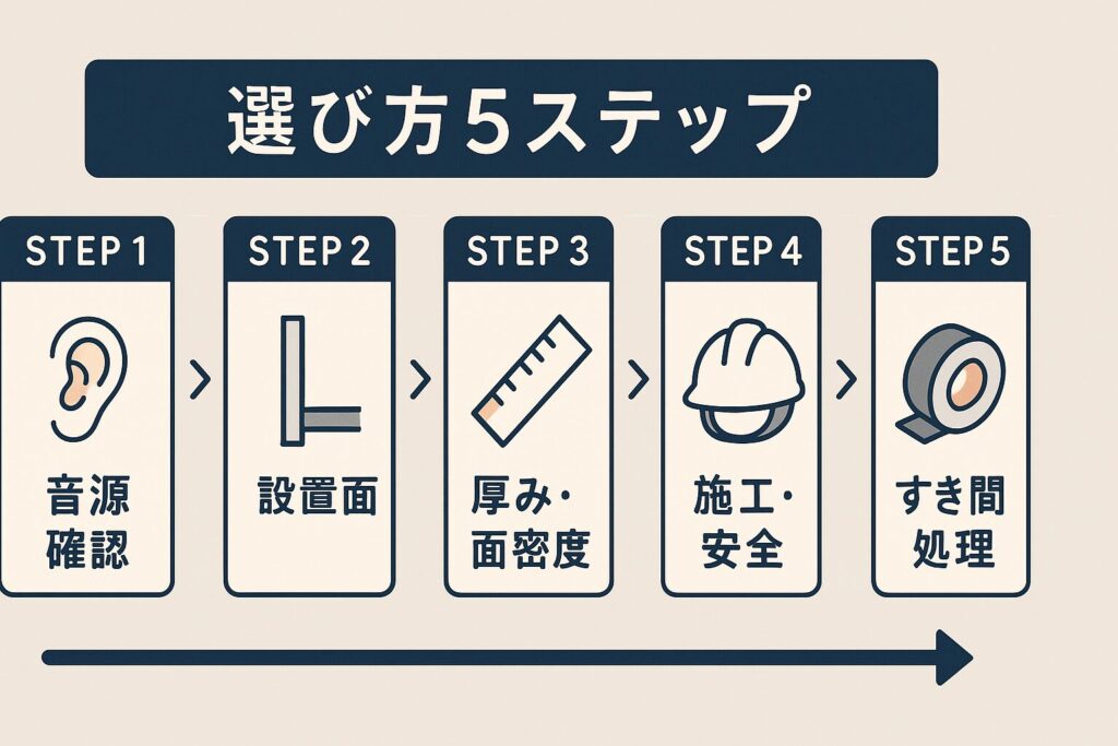 遮音シート選び方5ステップ