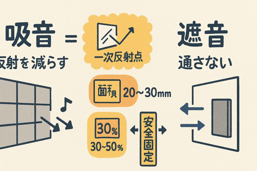 吸音と遮音の違い