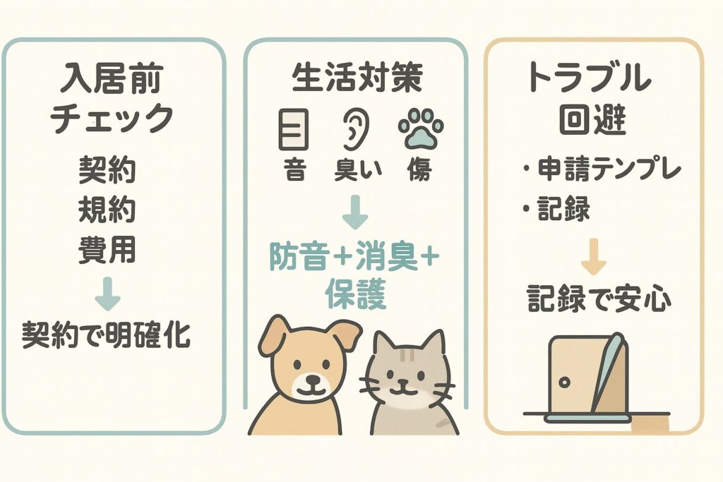 賃貸でペットを飼う前の確認事項