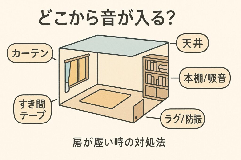賃貸でもできる静かな部屋づくり