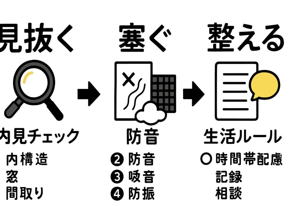 見抜く・塞ぐ・整える