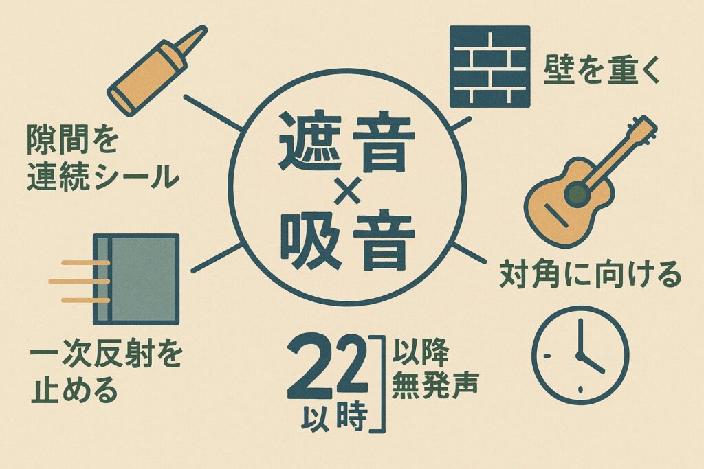 遮音&吸音-22時以降は無発声