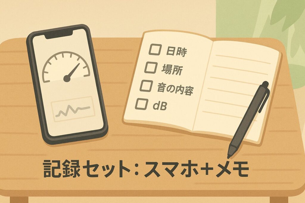 記録セット:スマホ+メモ