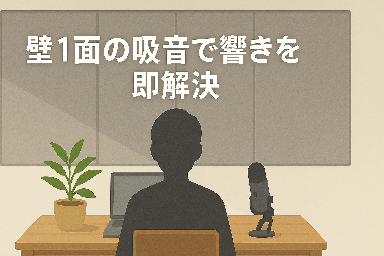 テレワークの“声が響く”を即解決｜壁1面の吸音レイアウト
