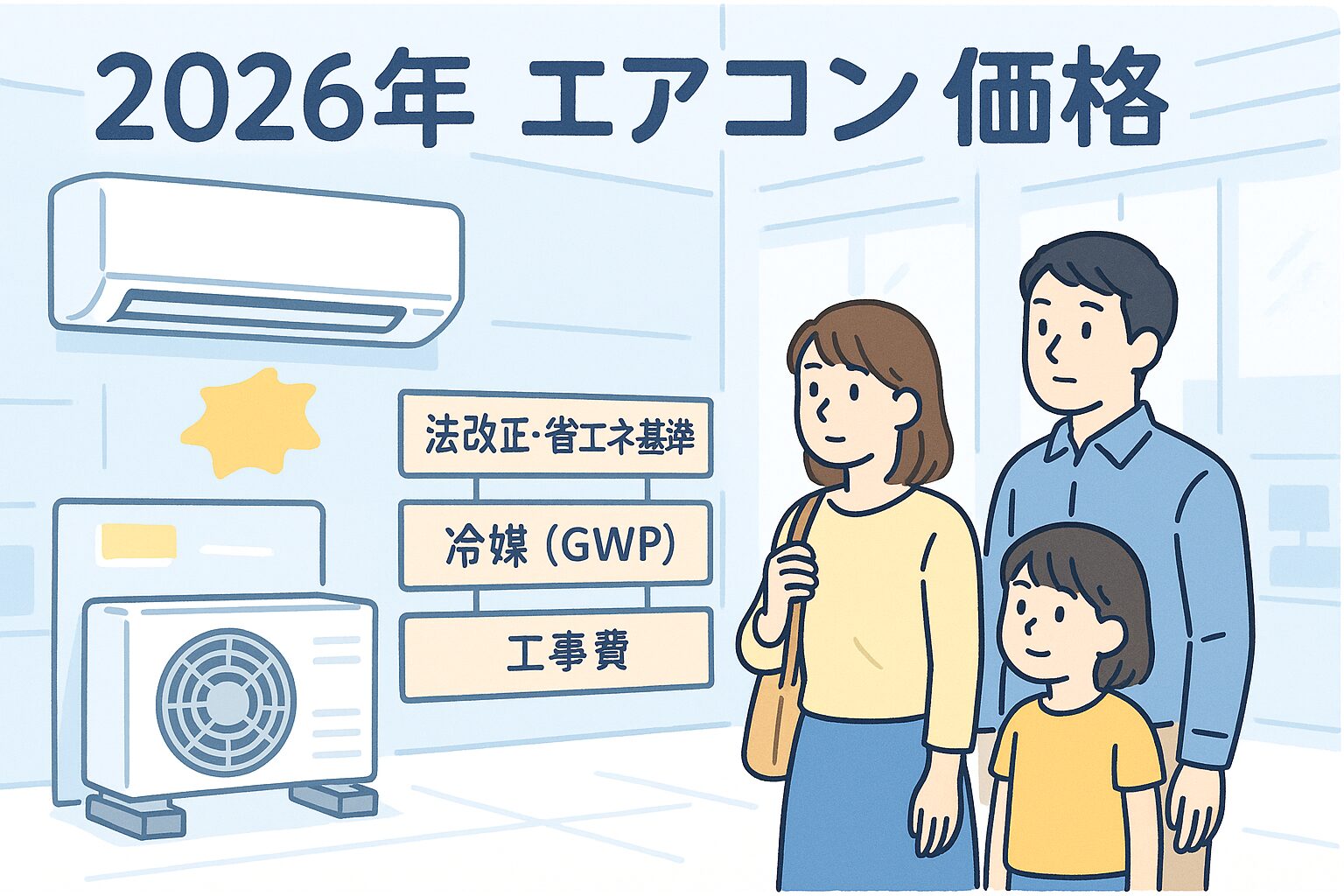 2026年エアコン高くなる？法改正の影響