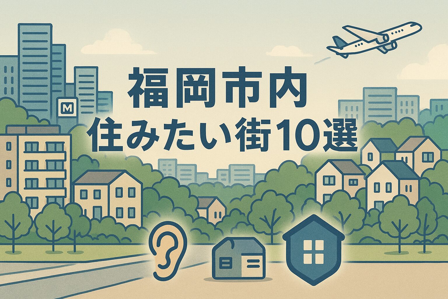 福岡市内で住みたい街10選｜騒音と防音で選ぶ
