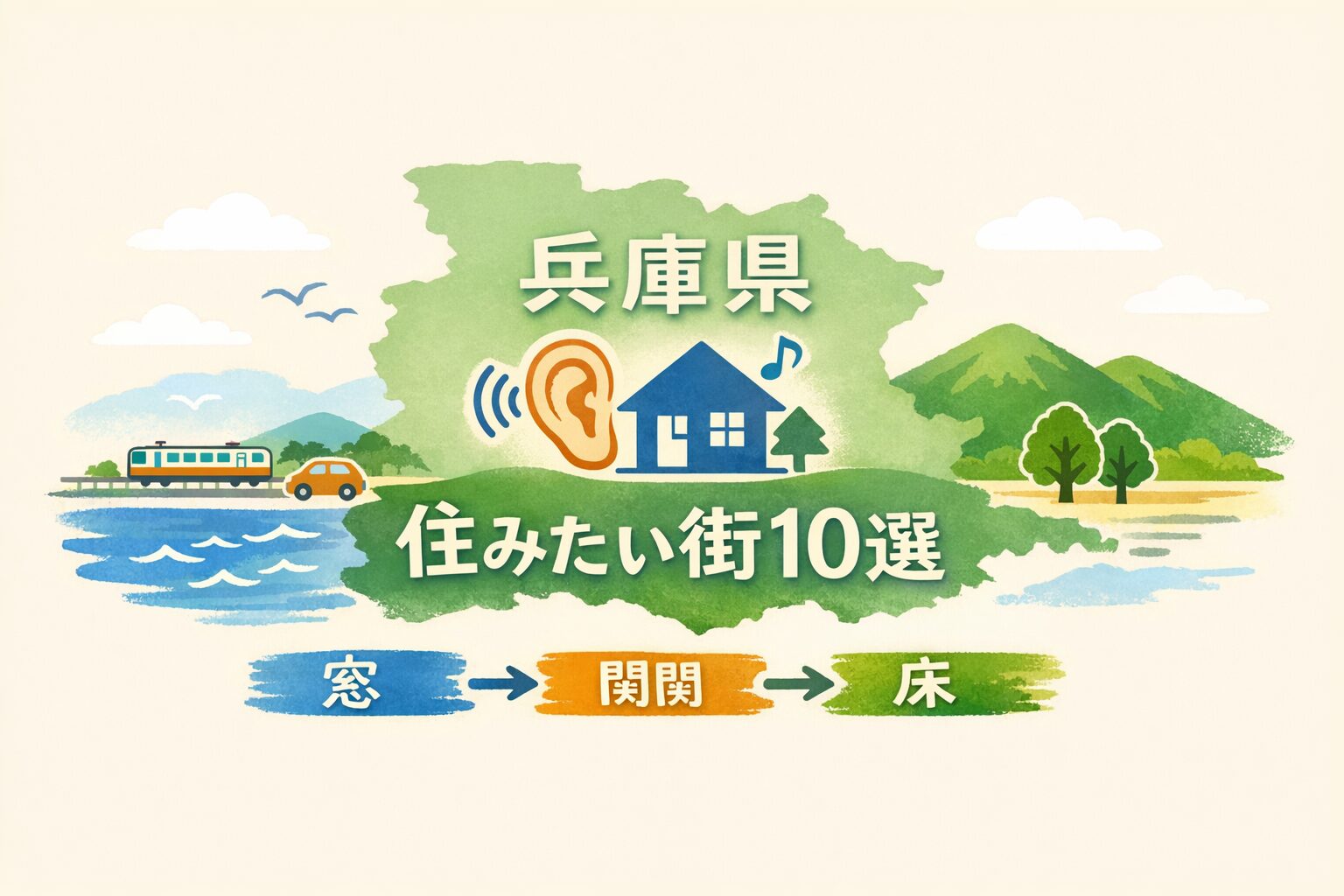 兵庫県で住みたい街10選|騒音と防音で選ぶ