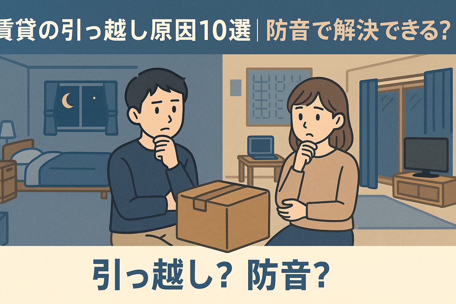 賃貸の引っ越し原因10選|防音で解決できる?