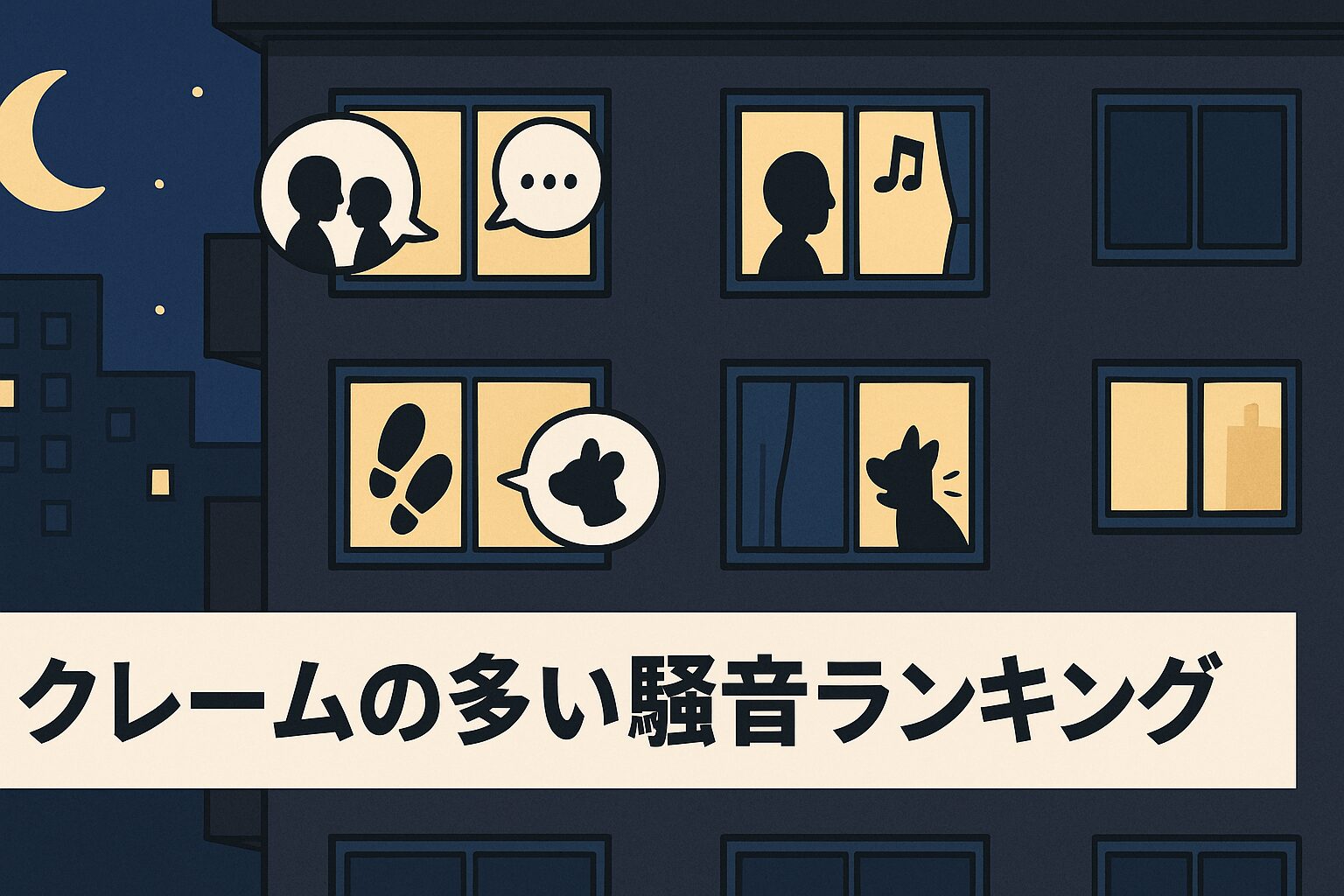 クレームの多い騒音ランキング|賃貸で避けたい音と防音対策