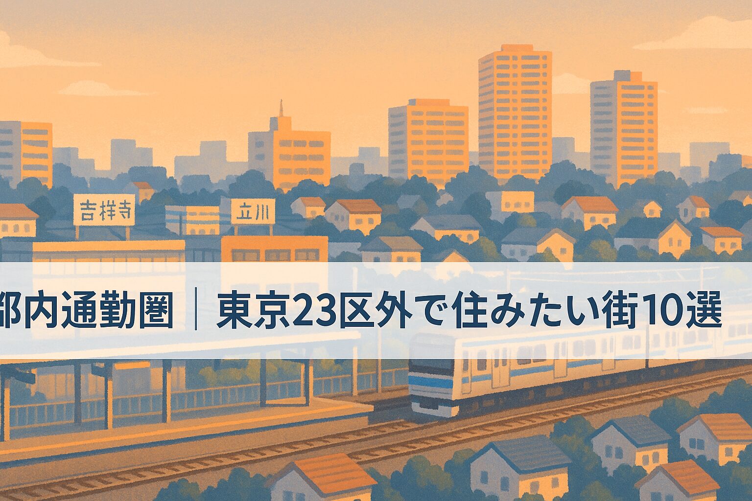 都内通勤圏｜東京23区外で住みたい街10選