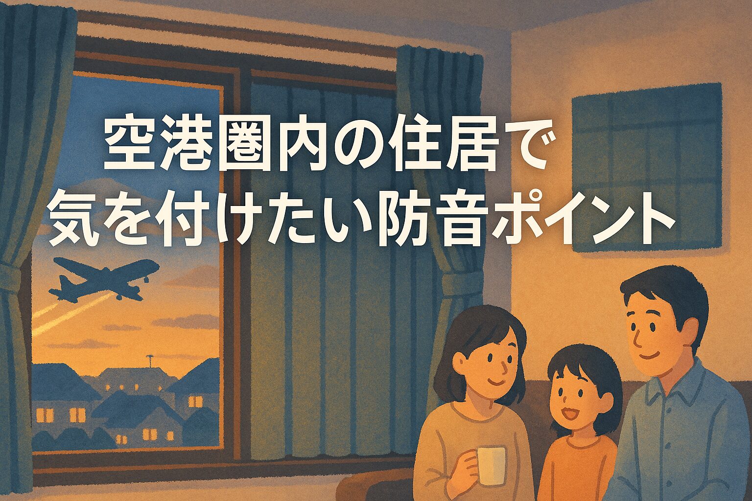 空港圏内の住居で気を付けたい防音ポイント