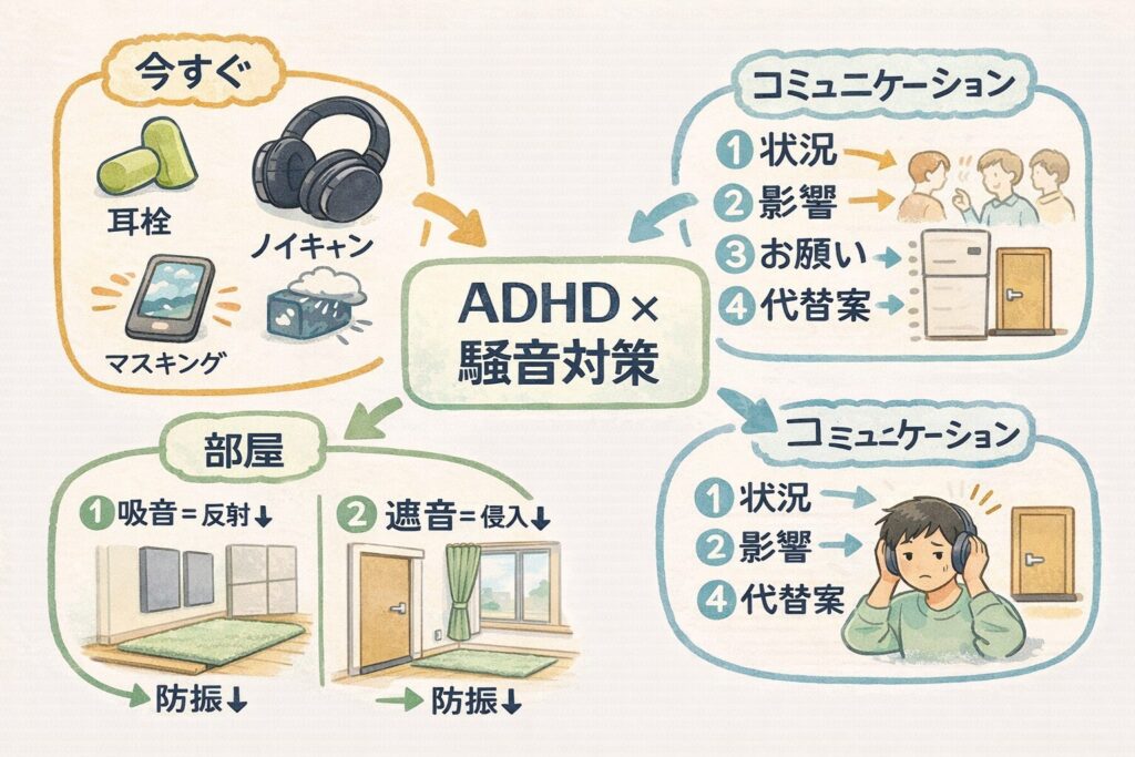 ADHDの騒音対策