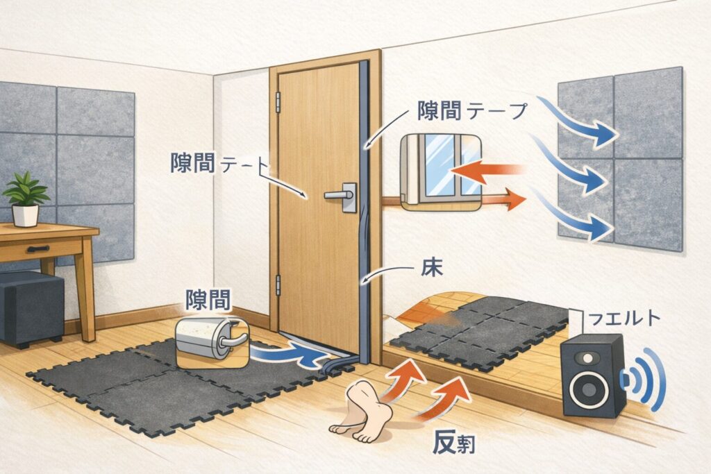 100均防音の勝ちパターン図