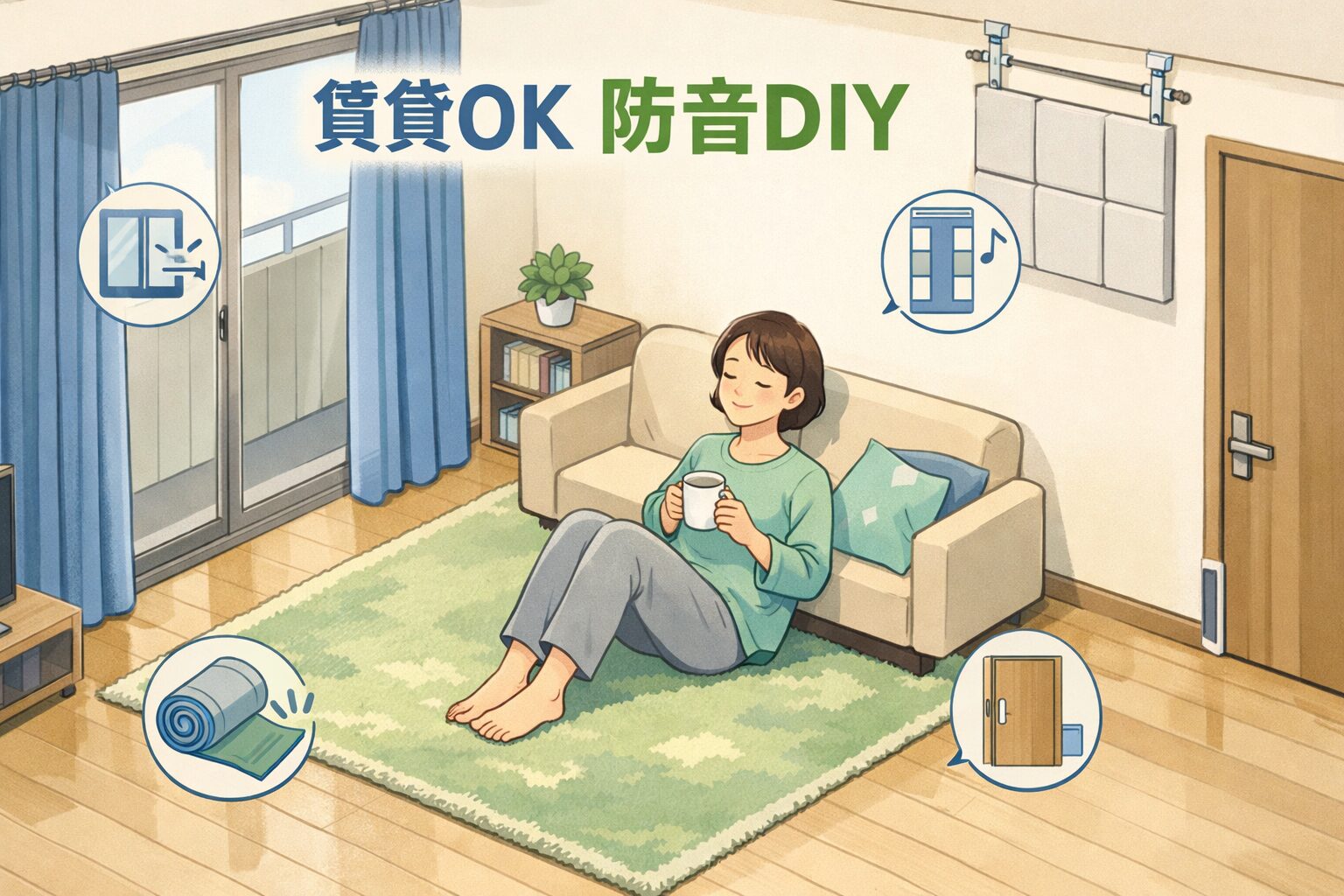 賃貸OKの防音DIY完全版｜壁床天井窓のOK/NG
