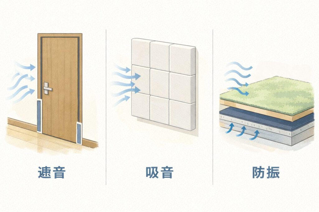 遮音・吸音・防振対策