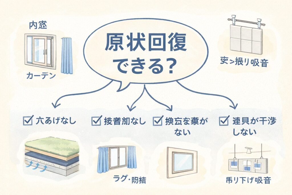 現状回復出来るかが判断基準