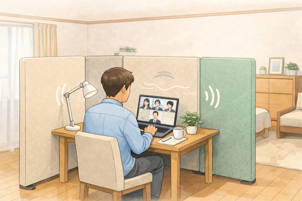 パーテーションの設置イメージ