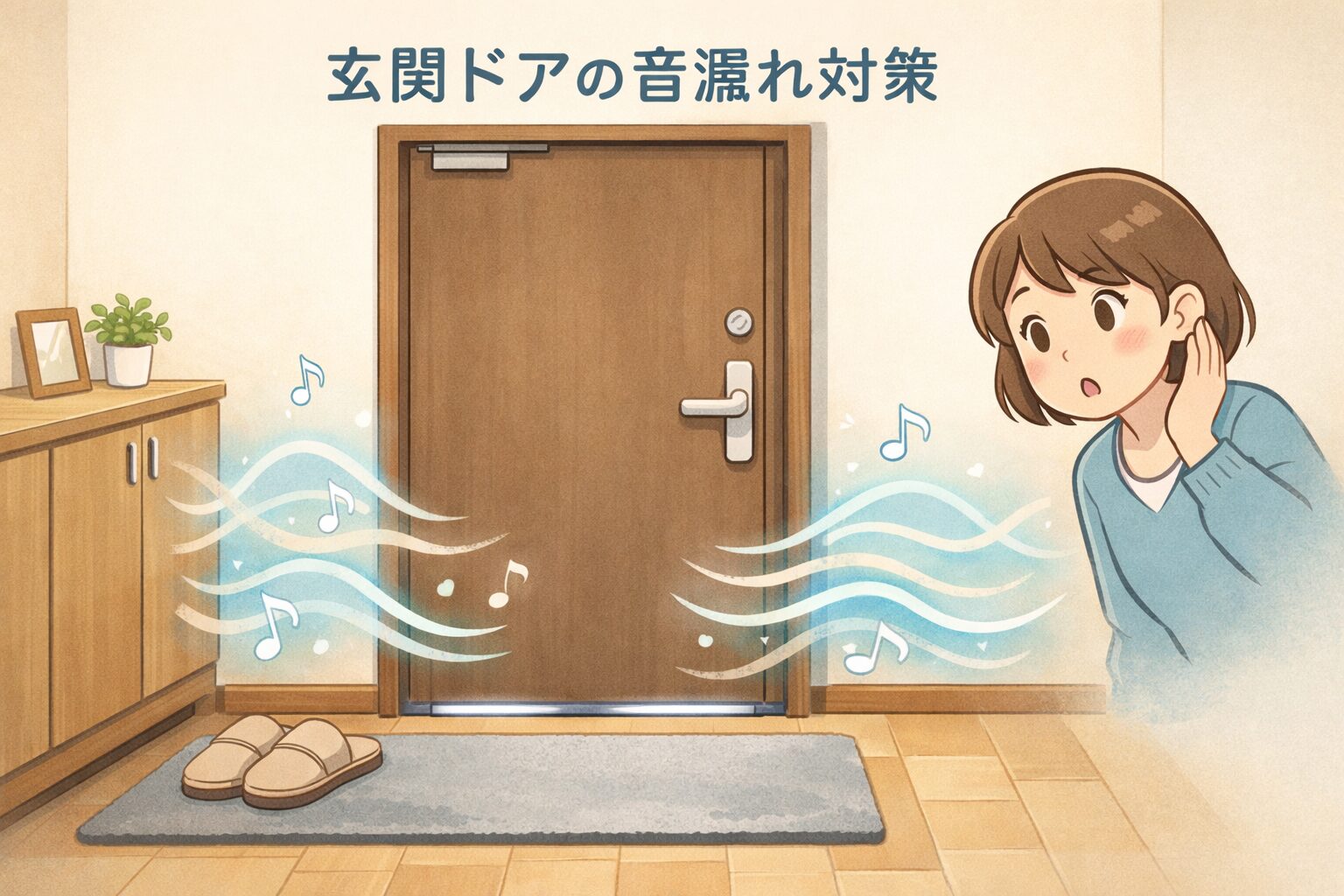 玄関ドアの音漏れ対策｜原因と効く順番